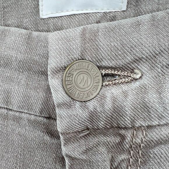 Mother The Looker Ankle Fray in So Far Gone Tan Straight Leg Women's 28 - Picture 5 of 16